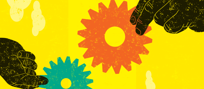 trading gears illustration