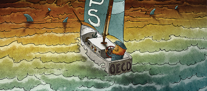 OECD Beps Ship sailing in a sea
